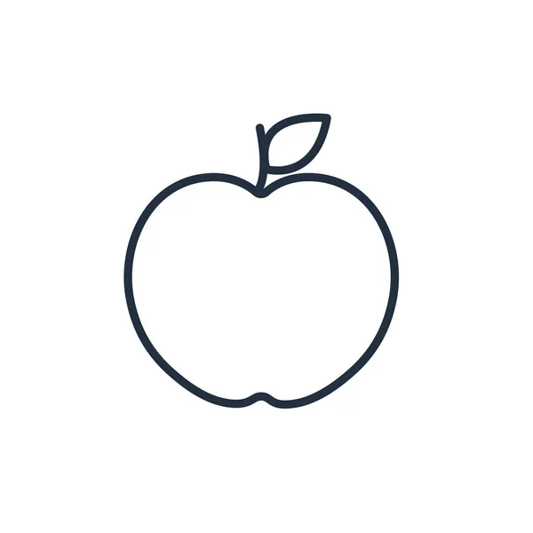 Logo Apfel. Linienvektorsymbol. — Stockvektor