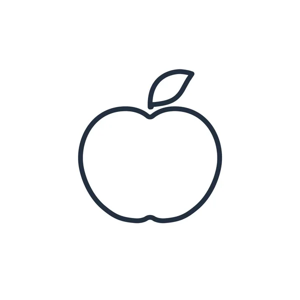 Apfellinien-Symbol. Vektorlogo. — Stockvektor