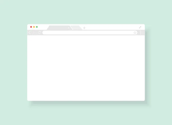 Окно браузера ui template. Окно веб-браузера. Векторная иллюстрация . — стоковый вектор