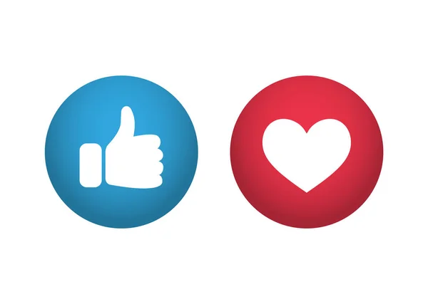 Thumb Heart Vector Icon — Stock Vector