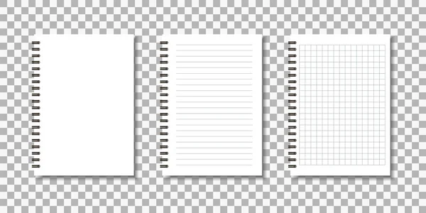 Ένα Σημειωματάριο Φύλλα Σημειωματάριου Εικονογράφηση Διανύσματος — Διανυσματικό Αρχείο
