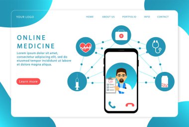 Çevrimiçi tıp ve tıbbi danışmanlık. Çevrimiçi doktor. Web siteleri için modern web sayfaları.