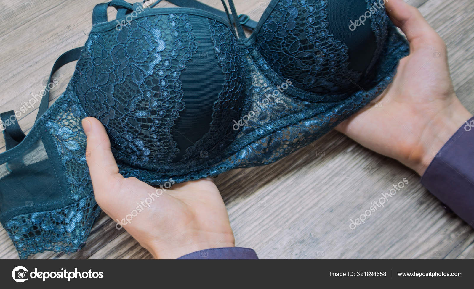 man with a bra