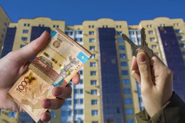 Tenge için Kazakistan 'da yeni bir daire alıyorum. Yeni Binalar