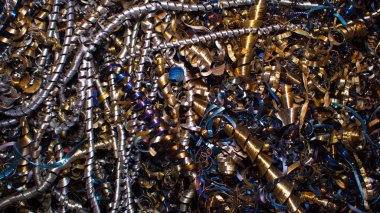 Metal talaşsoyut renk arka plan. Ferro işleme