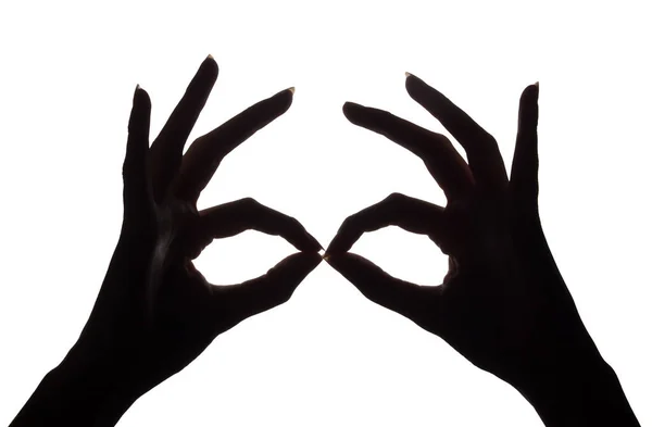A kezek és árnyékok maszkja. Az álarcosbál és a karnevál szimbóluma. 74. cikk — Stock Fotó