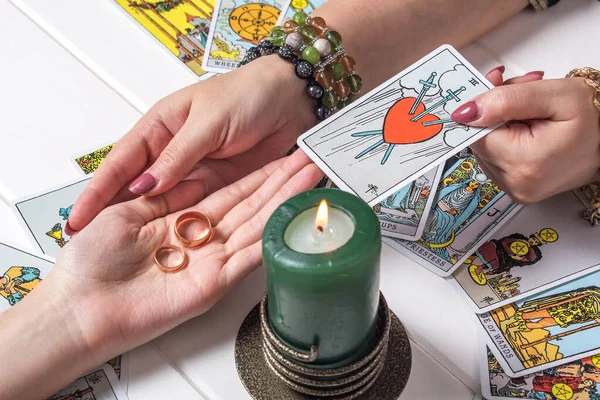 Bangkok Thailand March Christmas Fortune Telling Fortune Telling Gypsy Woman — Stock Photo, Image