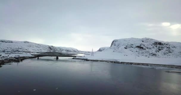 Panorama över norra stationen, Ryssland. — Stockvideo