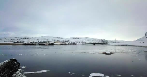 Panorama sobre a estação norte, Rússia . — Vídeo de Stock