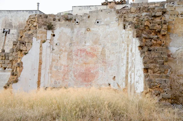 Alte ruinen von partanna, sizilien — Stockfoto