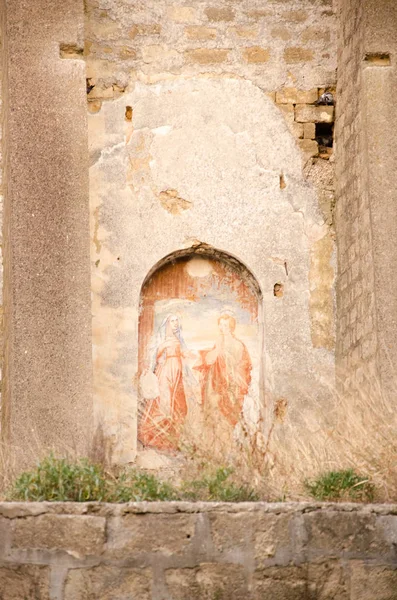 Oude ruïnes van Partanna, Sicilië — Stockfoto