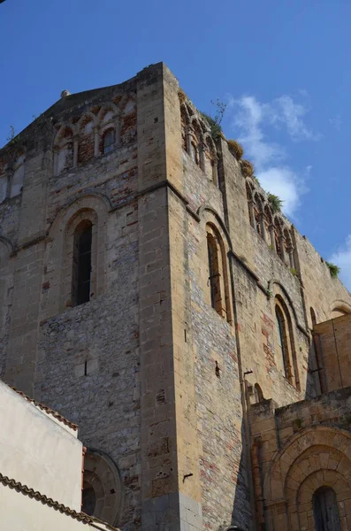 Catedral de Cefalu do século XIII em Cefalu, Sicília — Fotografia de Stock