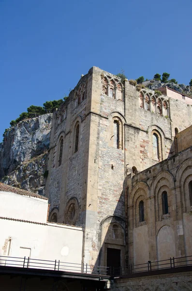 13th century Cefalu Cathedral in Cefalu, Sicily — Stock Photo, Image