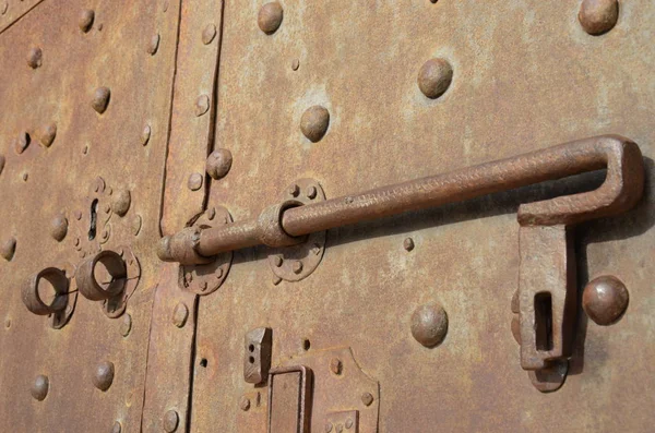 Old Lock with purple door