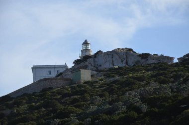 Capo Caccia yakınındaki Alghero, Sardunya, İtalya