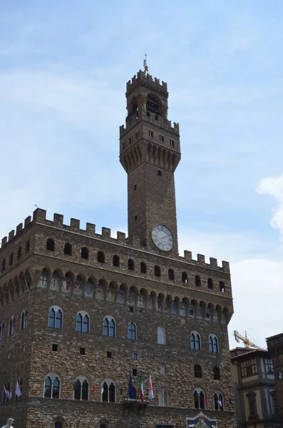 Palazzo Vecchio (starý palác), Florencie — Stock fotografie
