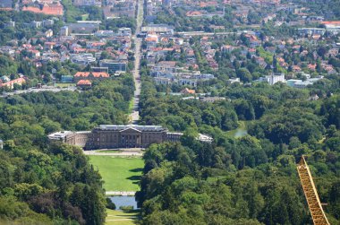 Kassel, Almanya 'daki Wilhelmshoehe Kalesi Parkı