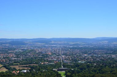Kassel, Almanya 'daki Wilhelmshoehe Kalesi Parkı