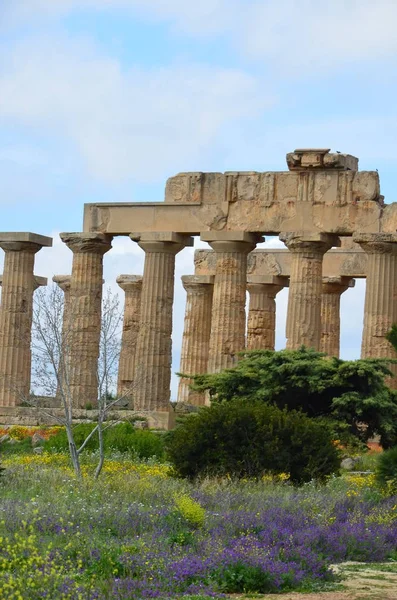 Parque Arqueológico Selinunte Sicilia Italia — Foto de Stock