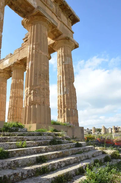 Archaeological Park Selinunte Sicily Italy — Stock Photo, Image