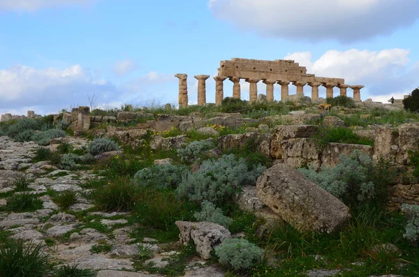 Archeologický Park Selinunte Sicílie Itálie — Stock fotografie