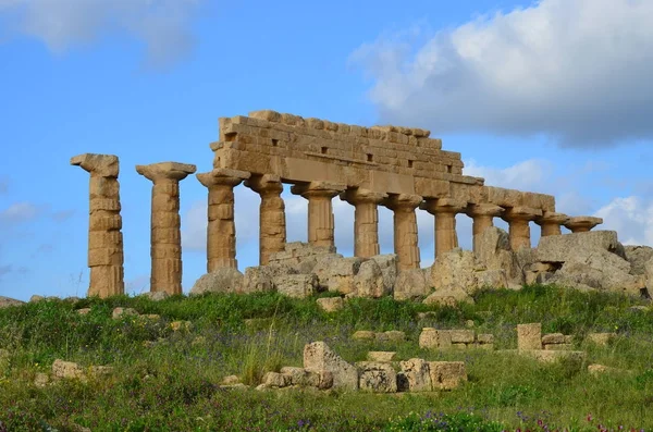 Parque Arqueológico Selinunte Sicília Itália — Fotografia de Stock