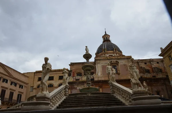 Piazza Pretoria Palermo Italië — Stockfoto