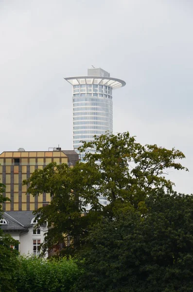 Skyskrapor Frankfurt Main Tyskland — Stockfoto