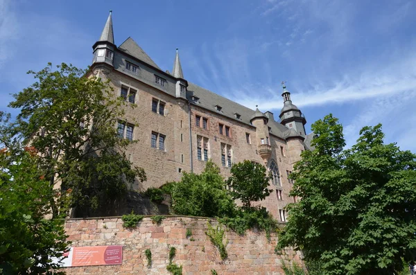 Κάστρο Στην Marburg Γερμανία — Φωτογραφία Αρχείου
