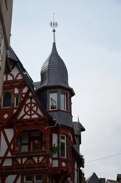 Historische Gassen Der Marburger Altstadt — Stockfoto