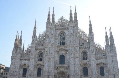Ünlü Milan Katedrali (Duomo Milano). İtalya