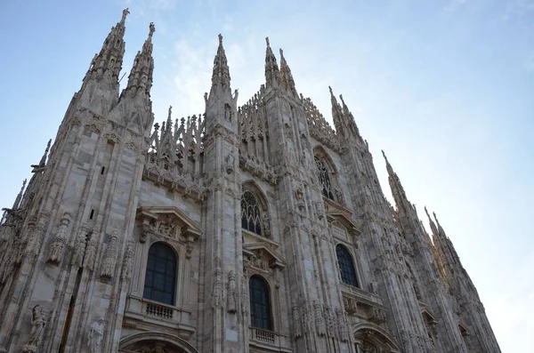 Słynnej Mediolańskiej Katedry Duomo Milano Włochy — Zdjęcie stockowe