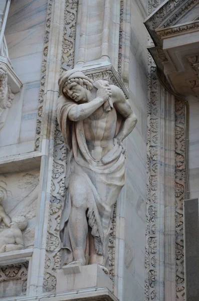 Słynnej Mediolańskiej Katedry Duomo Milano Włochy — Zdjęcie stockowe