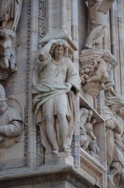 Ünlü Milan Katedrali (Duomo Milano). İtalya