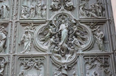 Ünlü Milan Katedrali (Duomo Milano). İtalya