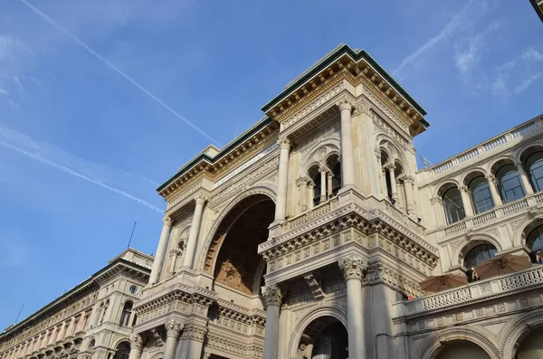 Milão Vittorio Emanuele Galeria Itália — Fotografia de Stock