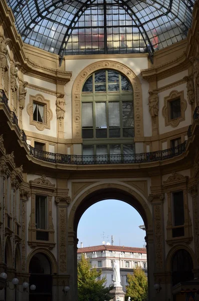 Milaan Vittorio Emanuele Gallery Italië — Stockfoto