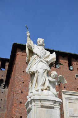 Sforza Kalesi ve cephe mimari detay