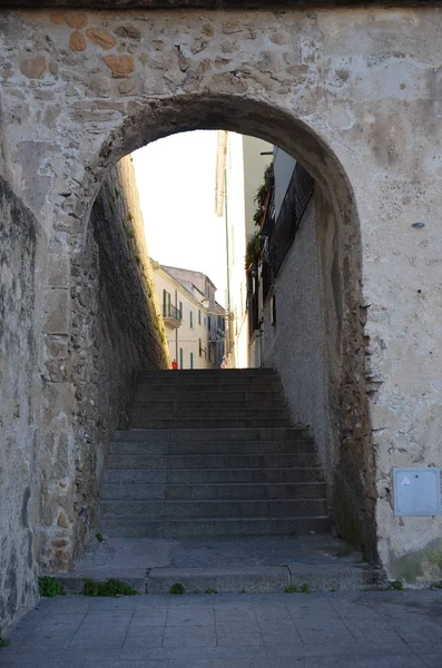 Alghero Altstadt Sardinien Italien — Stockfoto