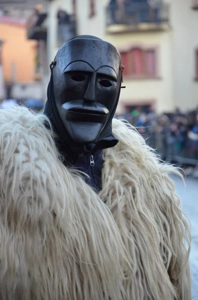 Detail Some Traditional Masks Sardinia — Stock Photo, Image