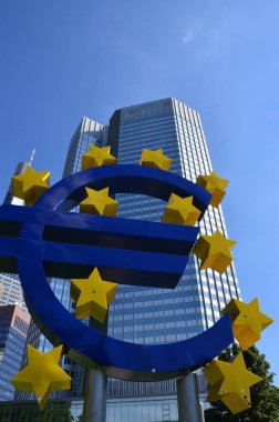 Euro simgesi de Frankfurt am Main