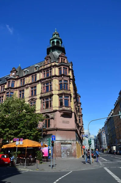 Edificios Antiguos Distrito Financiero Frankfurt — Foto de Stock
