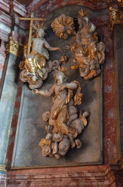 Interno Della Chiesa San Bartolomeo Francoforte Sul Meno — Foto Stock