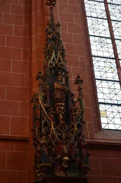 Bartholomäus Kirche Innenraum Frankfurt Main — Stockfoto