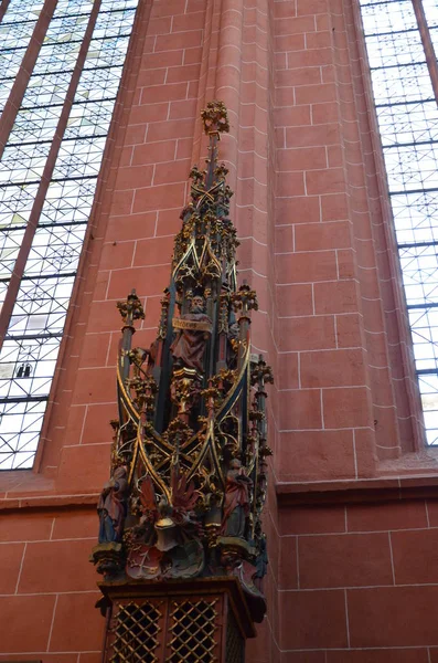 Bartholomäus Kirche Innenraum Frankfurt Main — Stockfoto