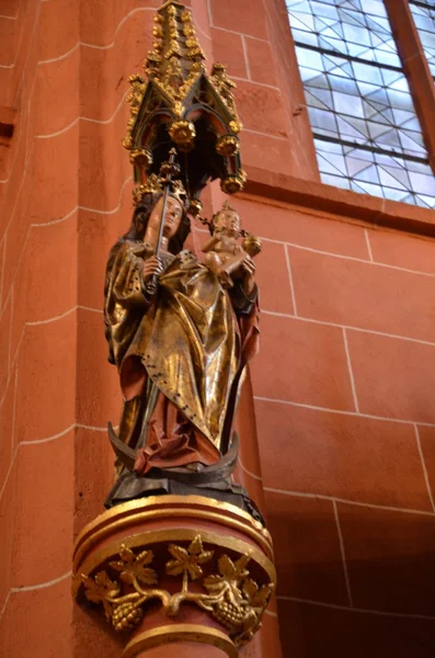 Saint Bartholomew Church Interiör Frankfurt Main — Stockfoto