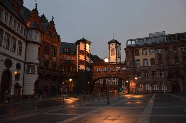 Antigos Edifícios Tradicionais Frankfurt Main — Fotografia de Stock