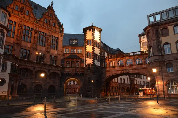 Gamla Traditionella Byggnader Frankfurt Main — Stockfoto