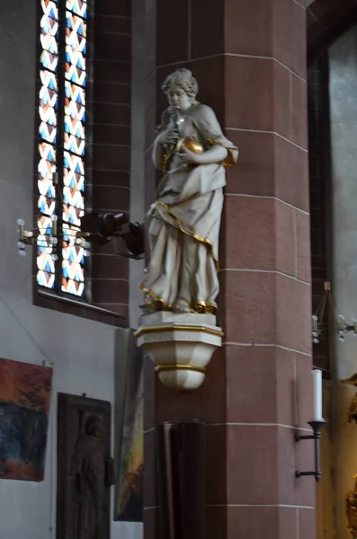 Interior Dom Cathedral Frankfurt Main Germany — 图库照片