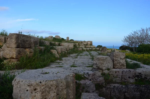 Parque Arqueológico Selinunte Sicilia Italia — Foto de Stock